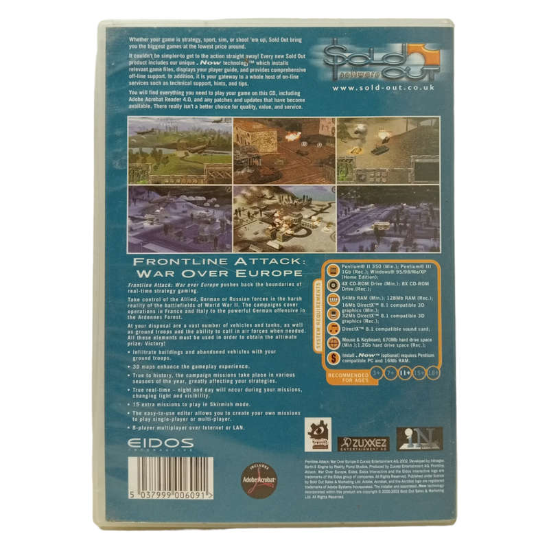Frontline Attack - War Over Europe PC (CD)