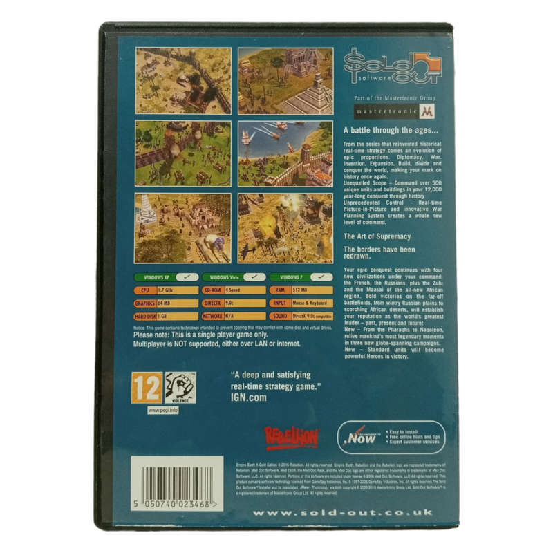 Empire Earth II - Gold Edition PC (CD)