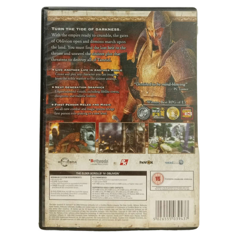 The Elder Scrolls IV - Oblivion PC (DVD)