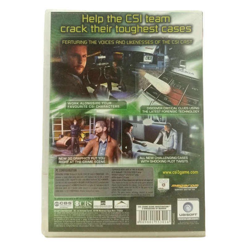 CSI: Crime Scene Investigation - 3 Dimensions Of Murder PC (DVD)