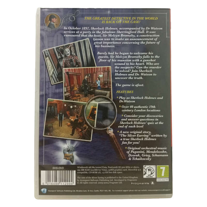 Sherlock Holmes - The Curse Of The Silver Earring PC (CD)