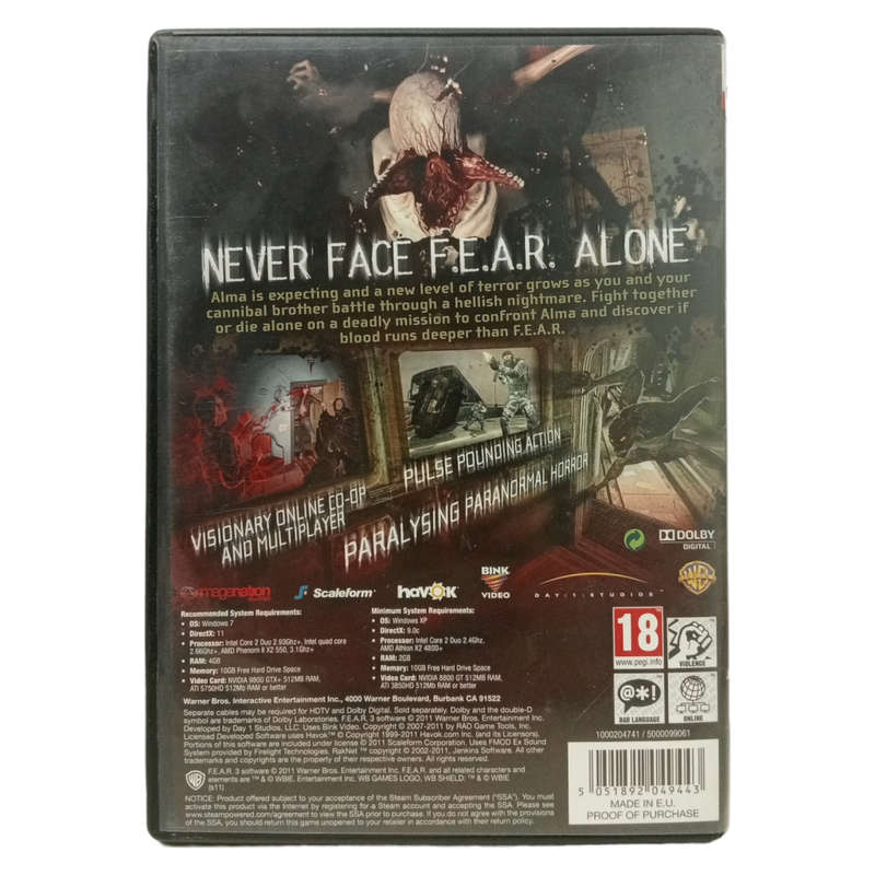 F.E.A.R PC (DVD)
