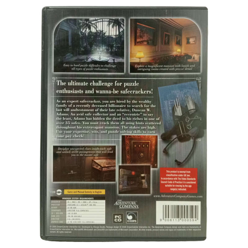 Safe Cracker - The Ultimate Puzzle Adventure PC (CD)