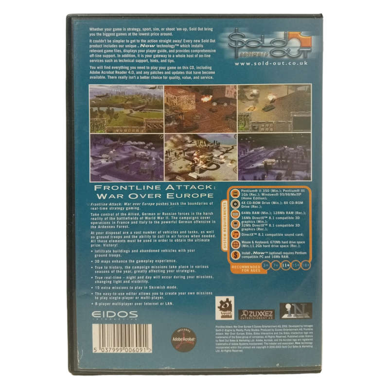 Frontline Attack - War Over Europe PC (CD)