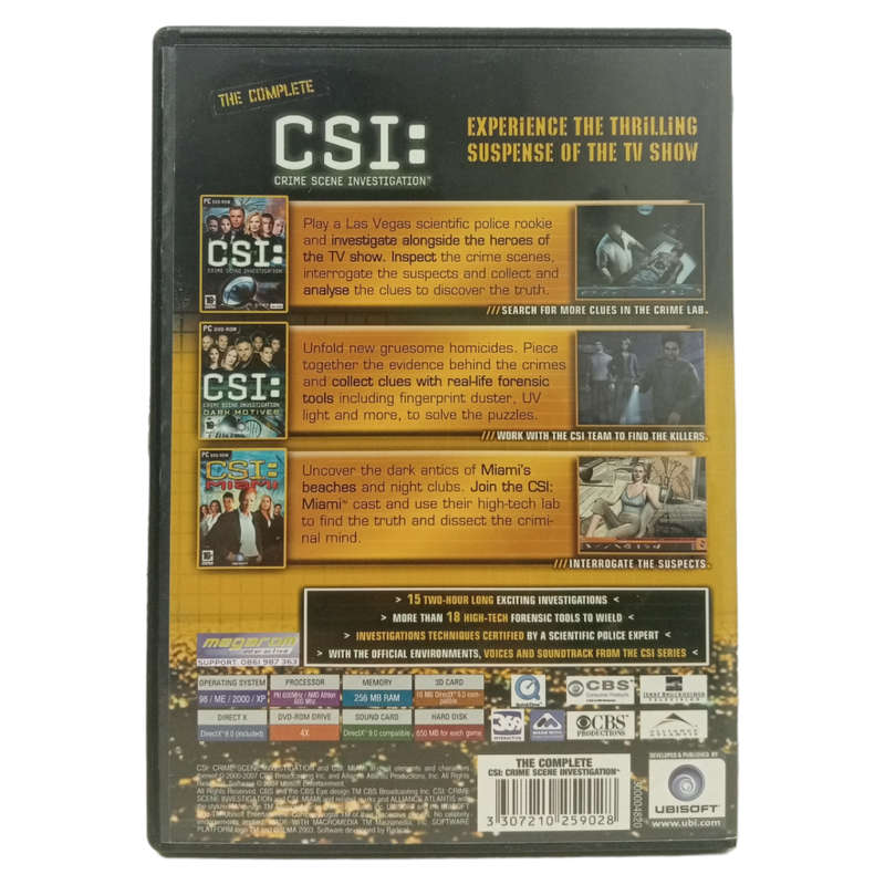CSI: Crime Scene Investigation The Complete PC (DVD)