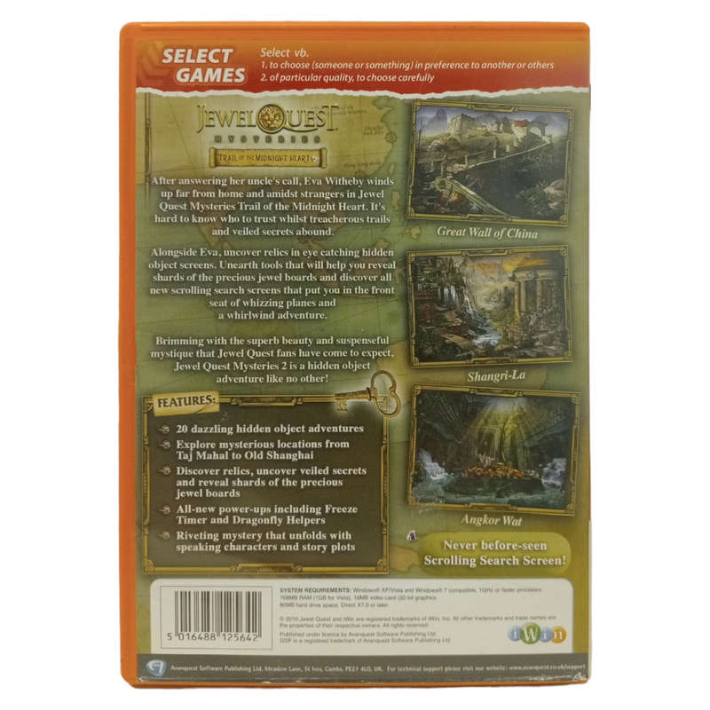 Jewel Quest Mysteries - Trail of the Midnight Heart PC (CD)