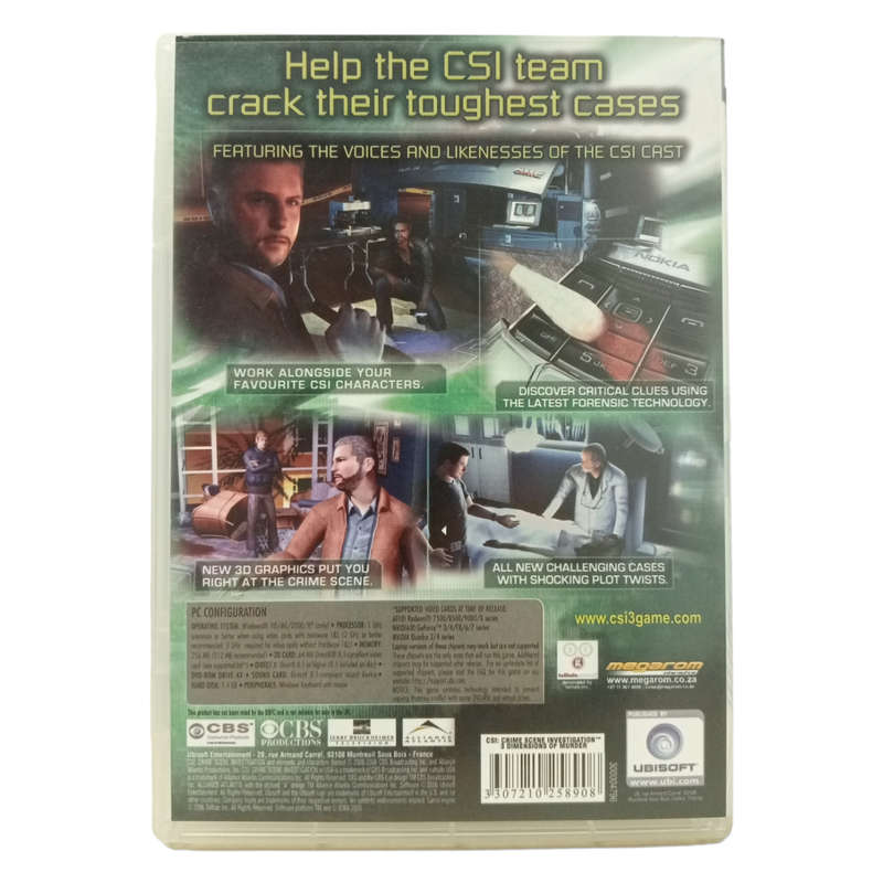 CSI: Crime Scene Investigation - 3 Dimensions Of Murder PC (DVD)