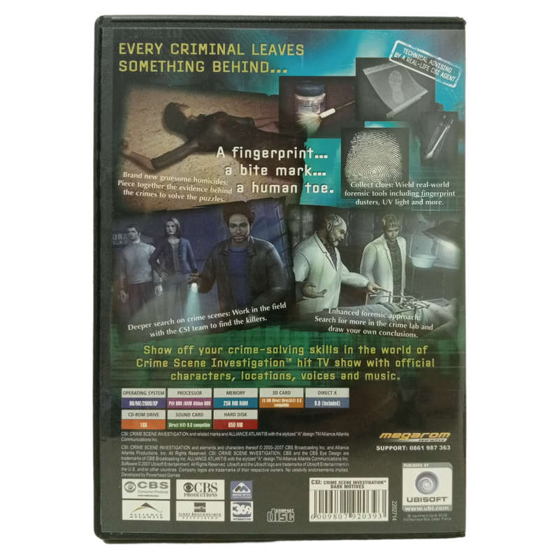 CSI: Crime Scene Investigation - Dark Motives PC (CD)
