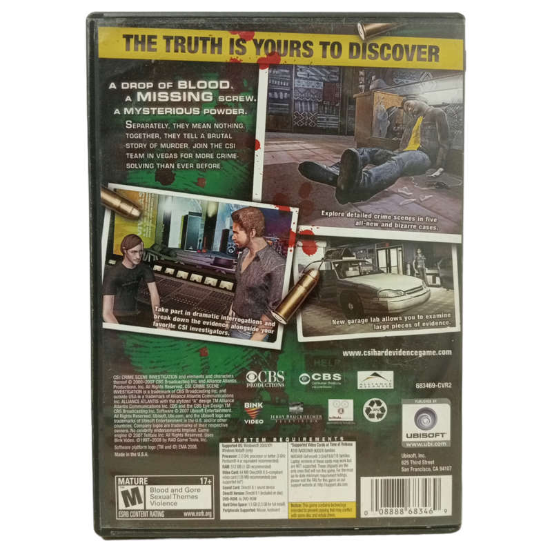 CSI: Crime Scene Investigation - Hard Evidence PC (DVD)