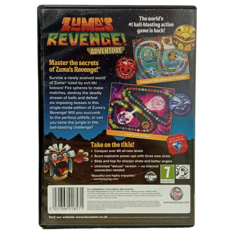 Zuma`s Revenge PC (CD)