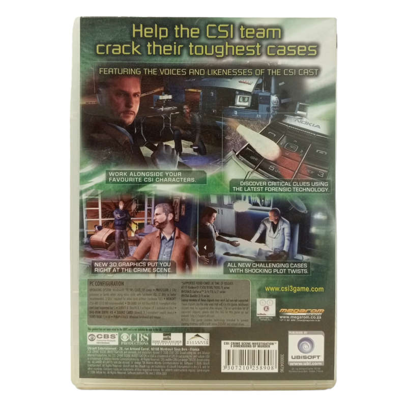 CSI: Crime Scene Investigation 3 Dimensions Of Murder (PC DVD)