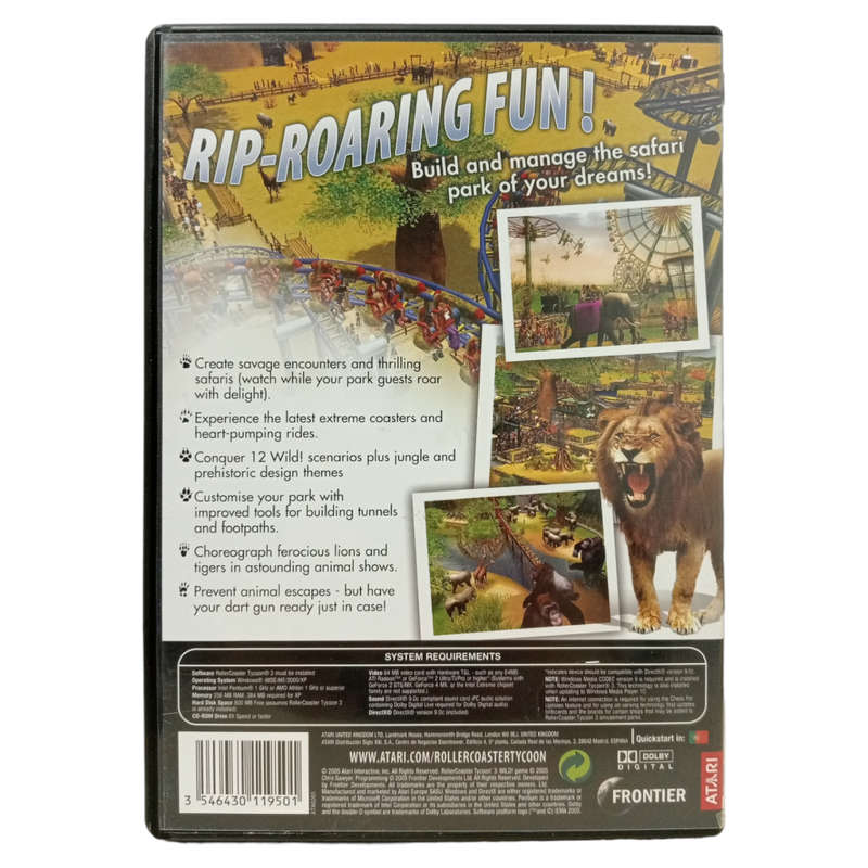 Roller Coaster Tycoon 3 - Wild PC (CD)