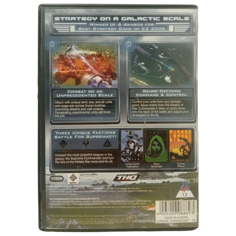 Supreme Commander PC (DVD)