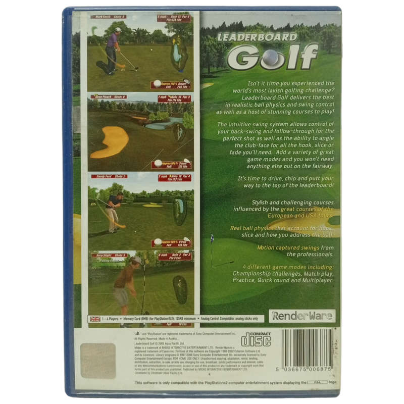 Leaderboard Golf PlayStation 2