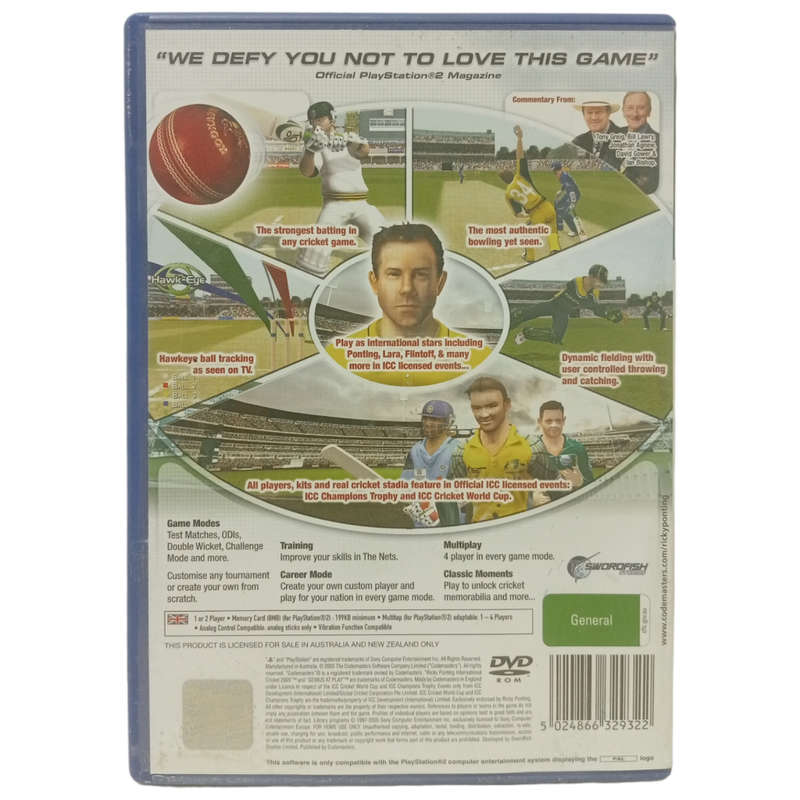Ricky Ponting International Cricket 2005 PlayStation 2