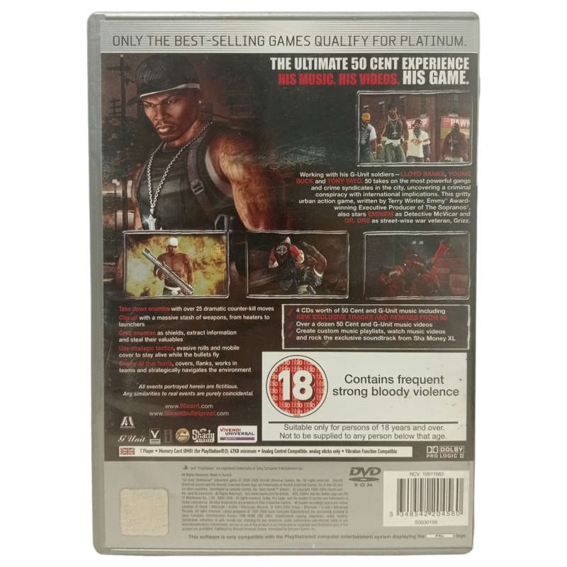 50 Cent Bulletproof PlayStation 2