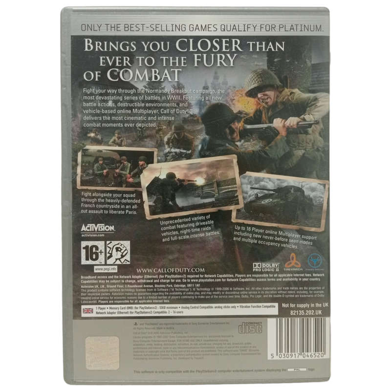 Call of Duty 3 PlayStation 2