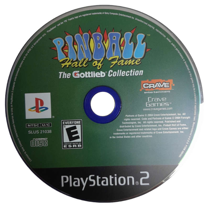 Pinball - Hall Of Fame PlayStation 2 [Disc Only-Generic CD Case]