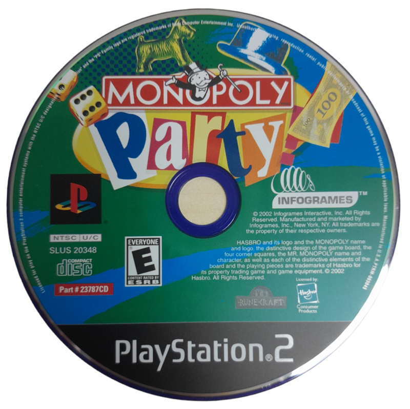 Monopoly Party PlayStation 2 [Disc Only-Generic CD Case]