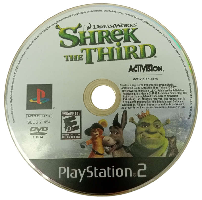 Shrek The Third PlayStation 2 [Disc Only-Generic CD Case]