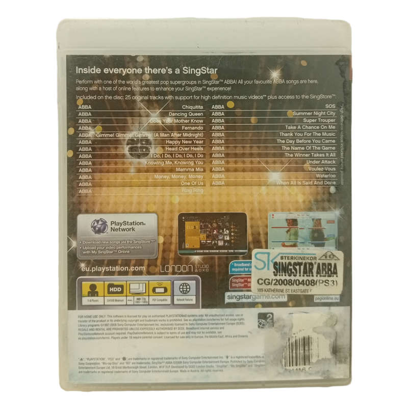 Sing Star - Abba PlayStation 3