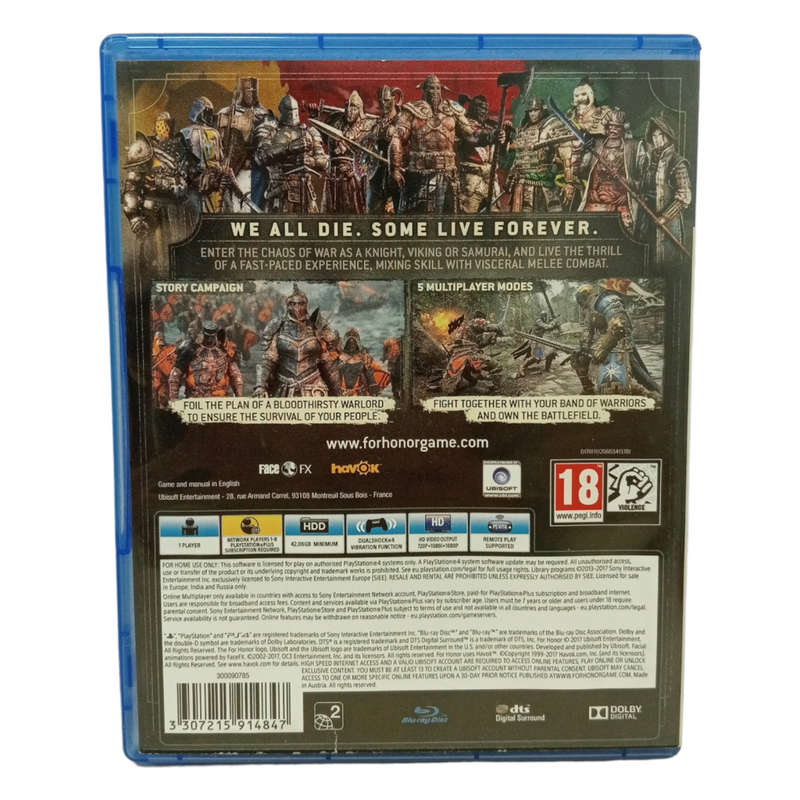 For Honor PlayStation 4