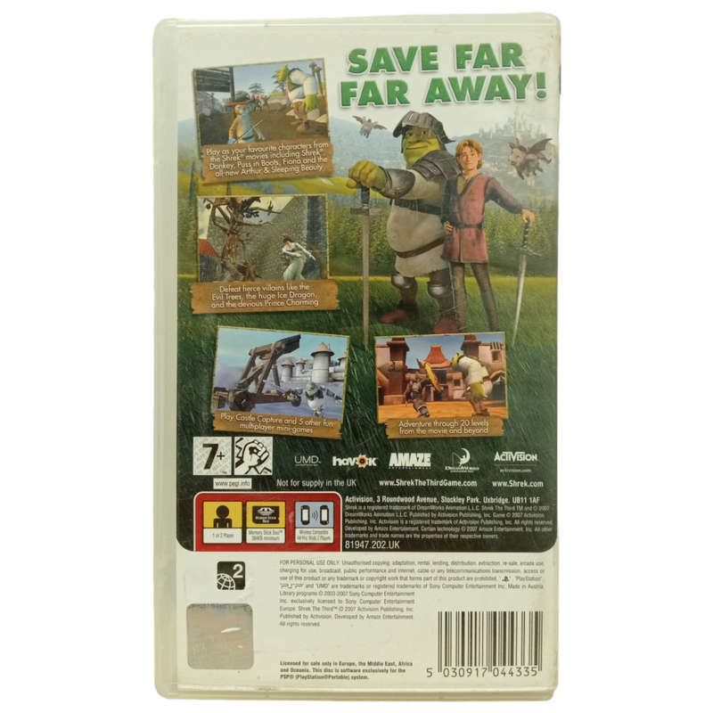 Shrek The Third PSP