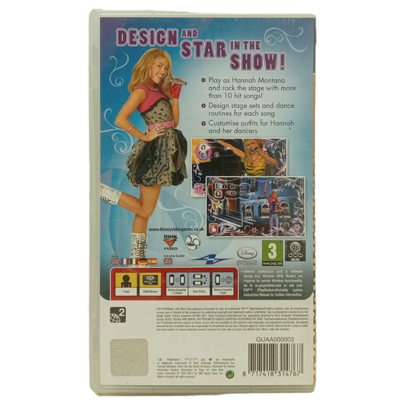 Hannah Montana - Rock Out The Show PSP