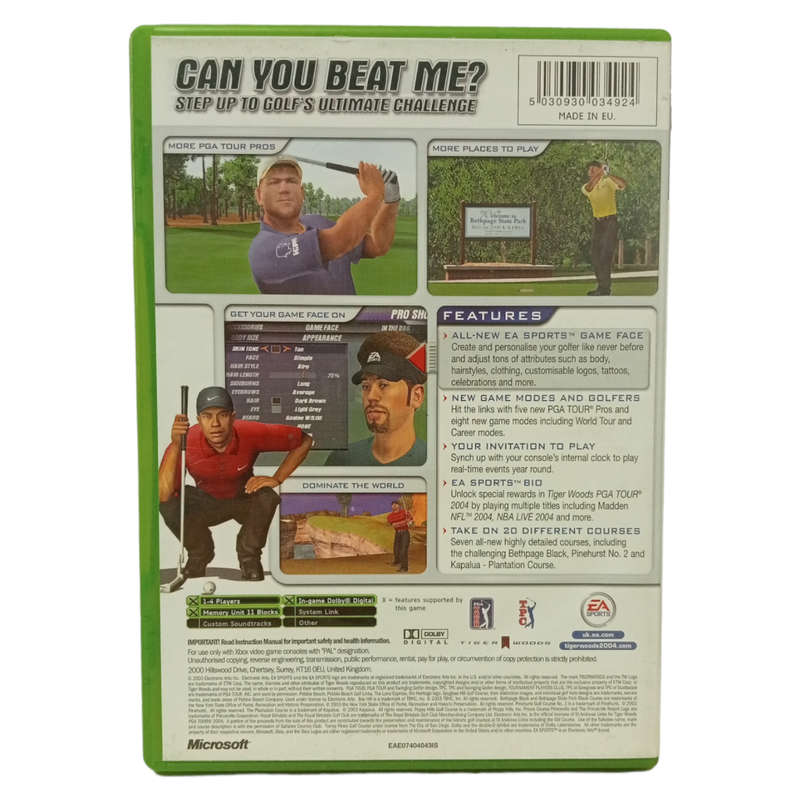 Tiger Woods PGA Tour 2004 Xbox 360