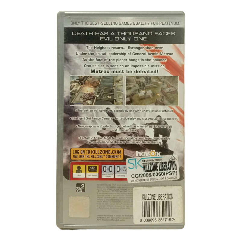 Killzone Liberation PSP