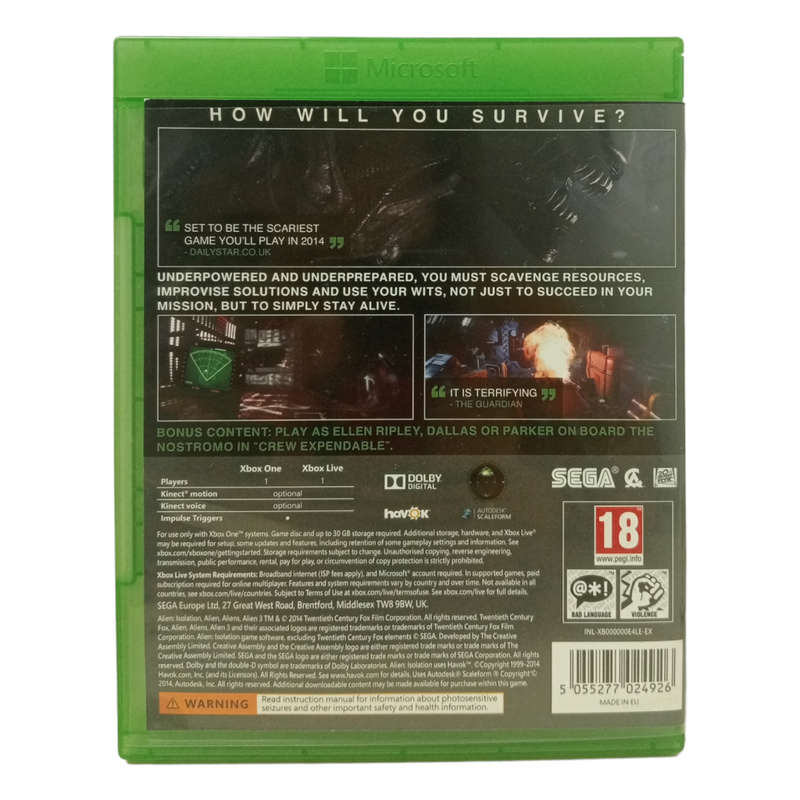 Alien Isolation - Nostromo Edition Xbox One