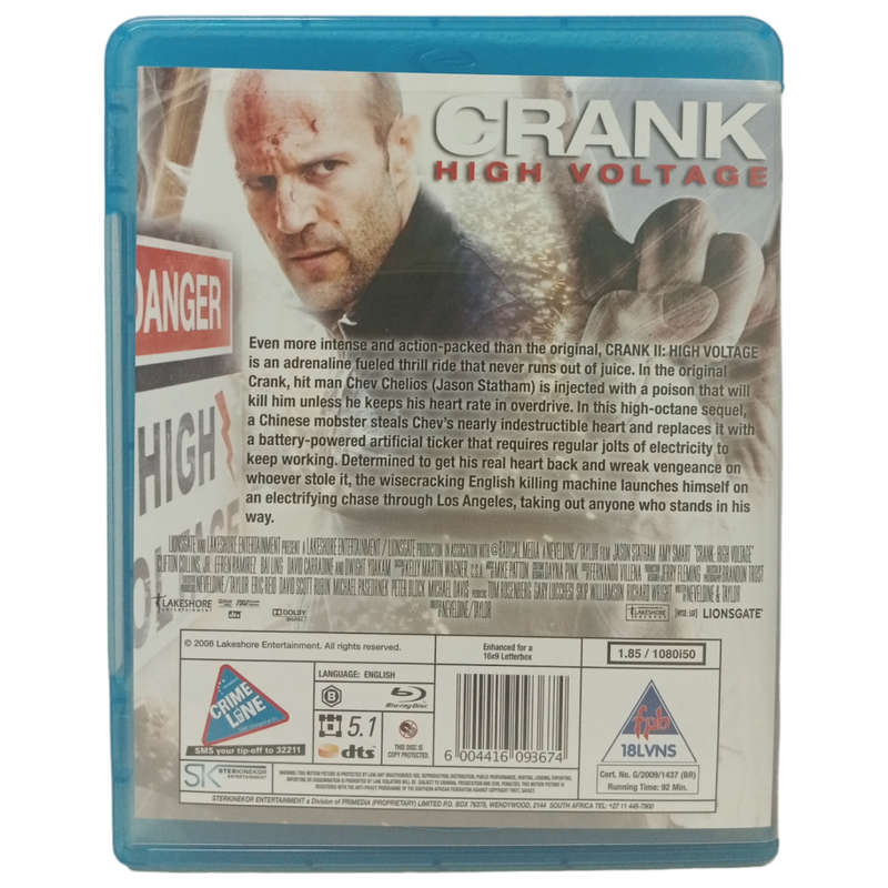 Crank - High Voltage Blu-Ray