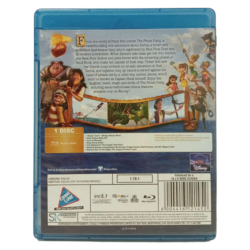 Tinkerbell And The Pirate Fairy Blu-Ray
