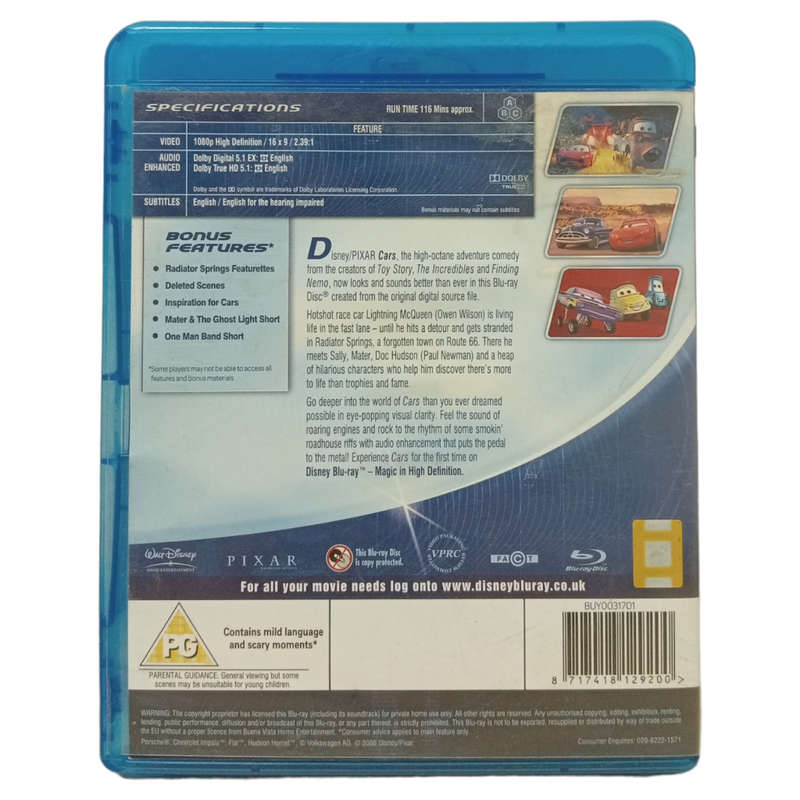 Cars Blu-Ray