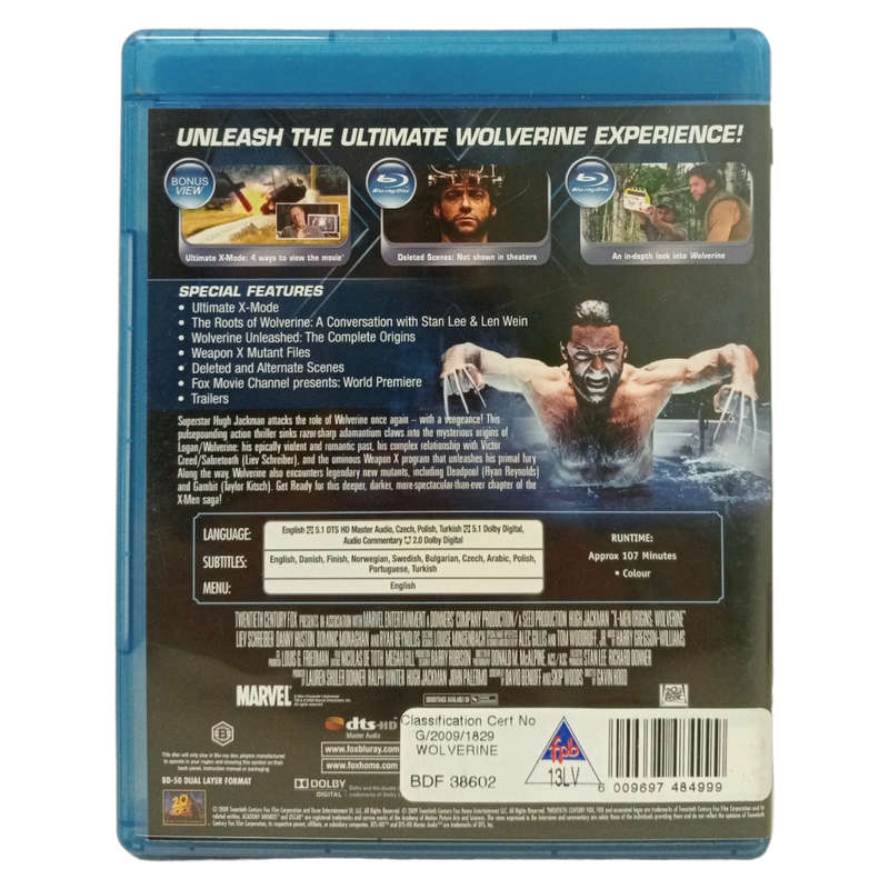X-Men Origins - Wolverine Blu-Ray