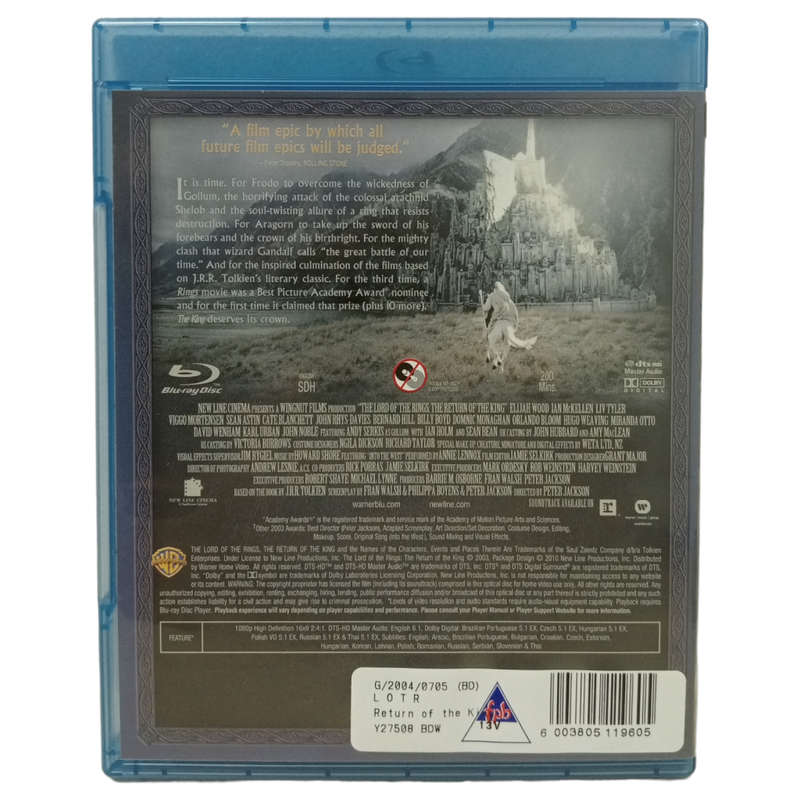 The Lord Of The Rings - The Return Of The King Blu-Ray