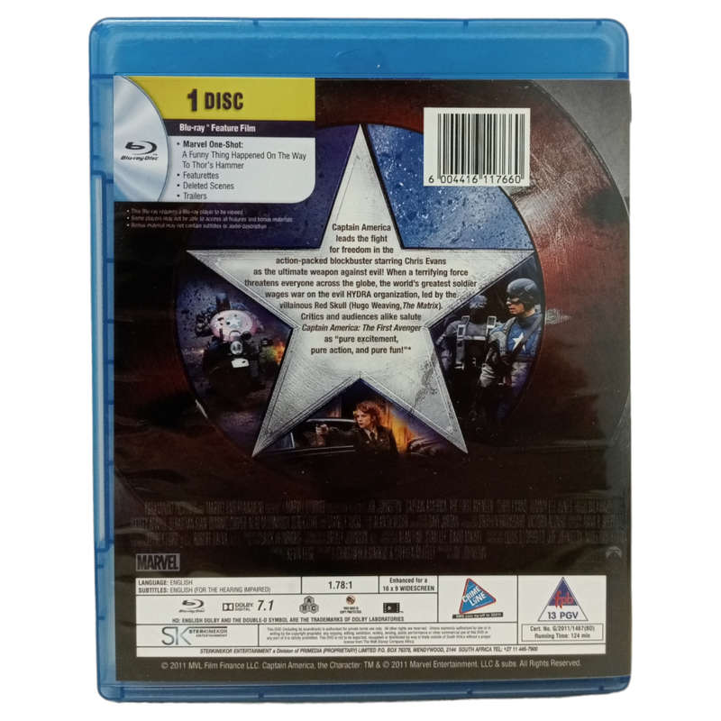 Captain America - The First Avenger Blu-Ray