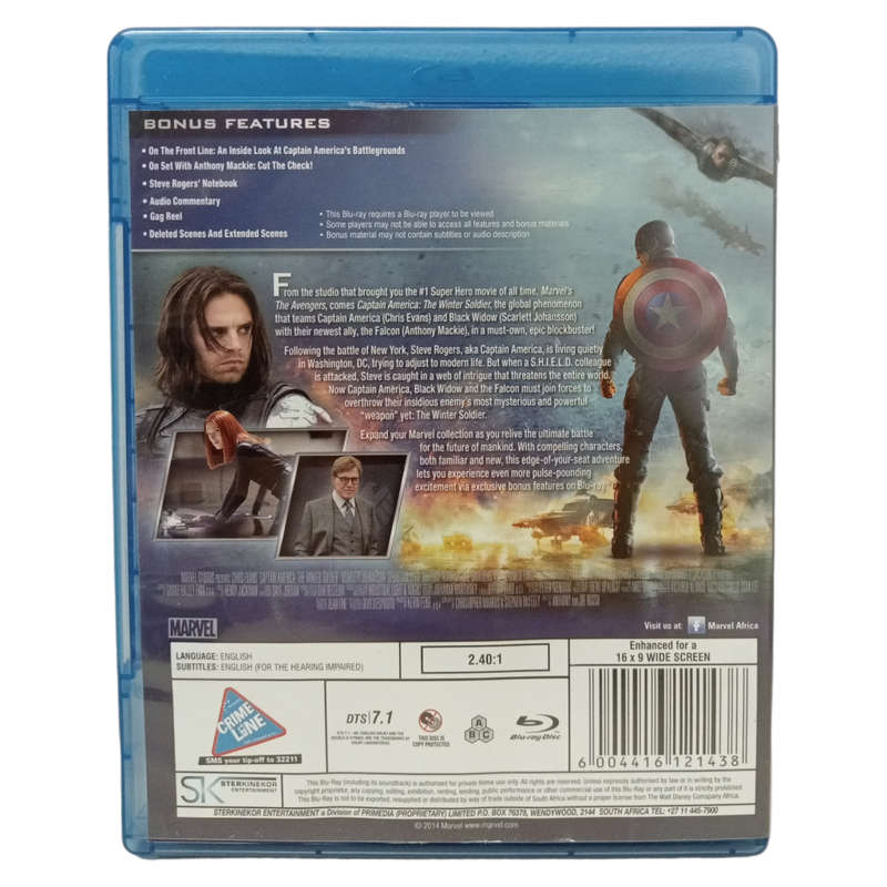 Captain America - The Winter Soldier Blu-Ray