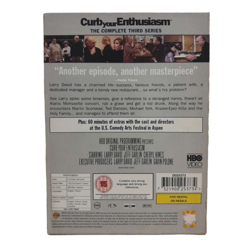 Curb Your Enthusiasm - The Complete Third Series DVD