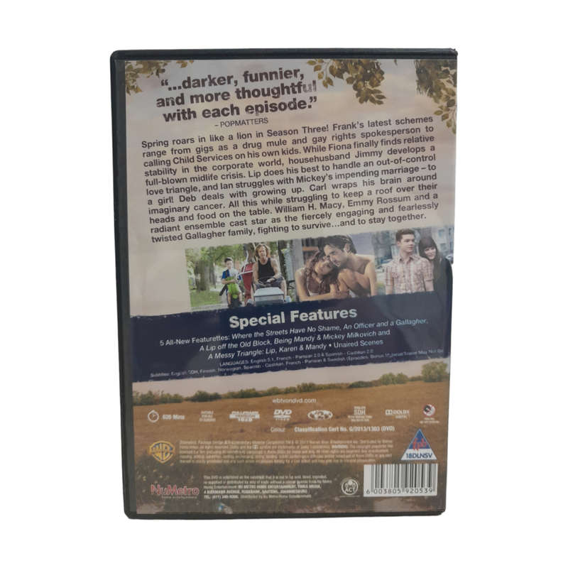 Shameless - The Complete Third Season DVD