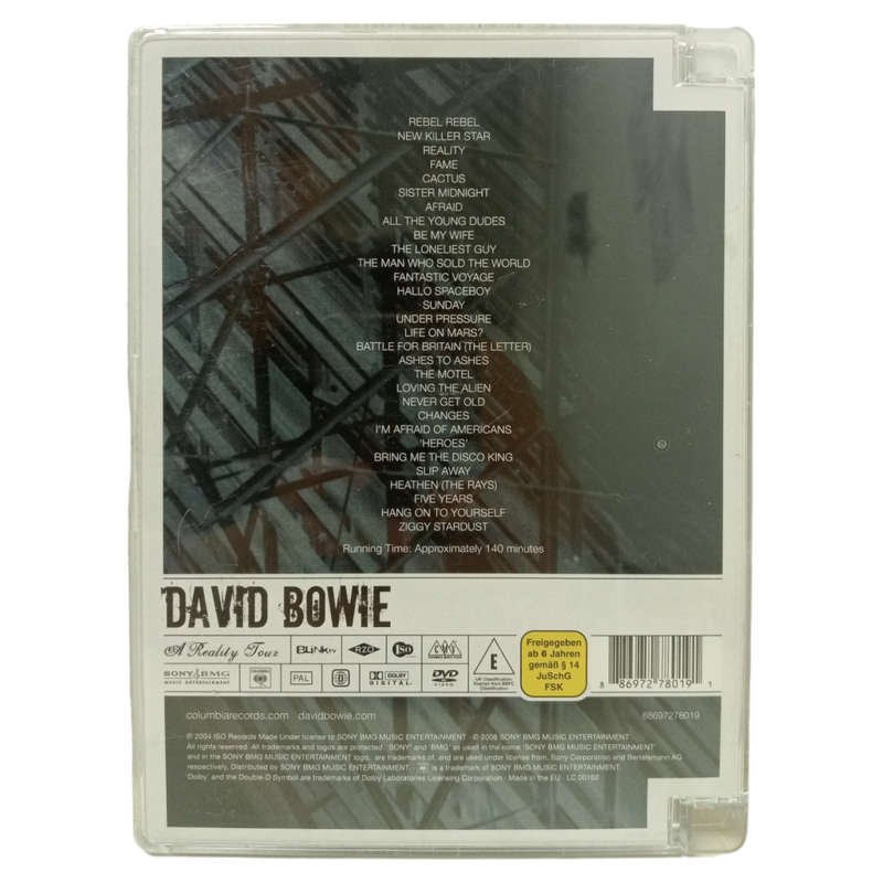 David Bowie On Stage Music DVD Video