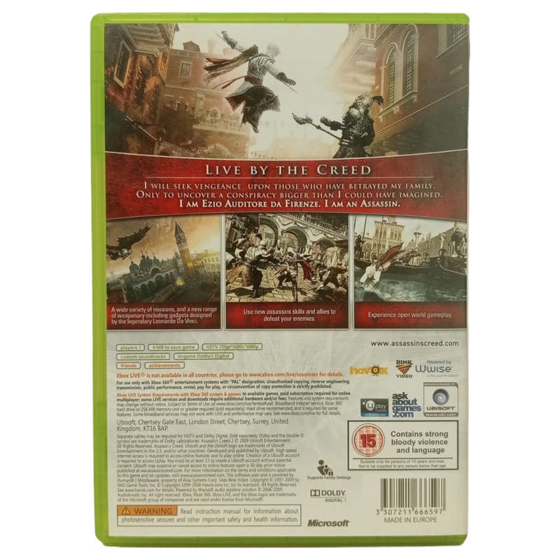 Assassin`s Creed II Xbox 360