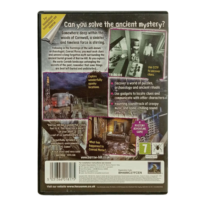 Barrow Hill - Curse of the Ancient Circle, Hidden Object Game PC (DVD)