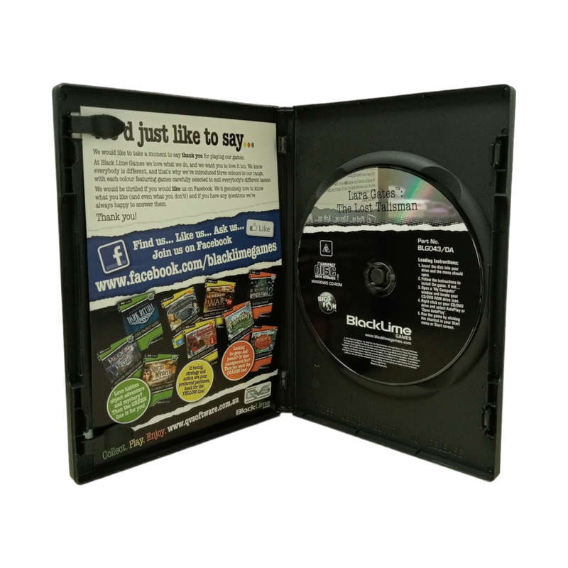 Lara Gates - The Lost Tailsman, Hidden Object Game PC (CD)