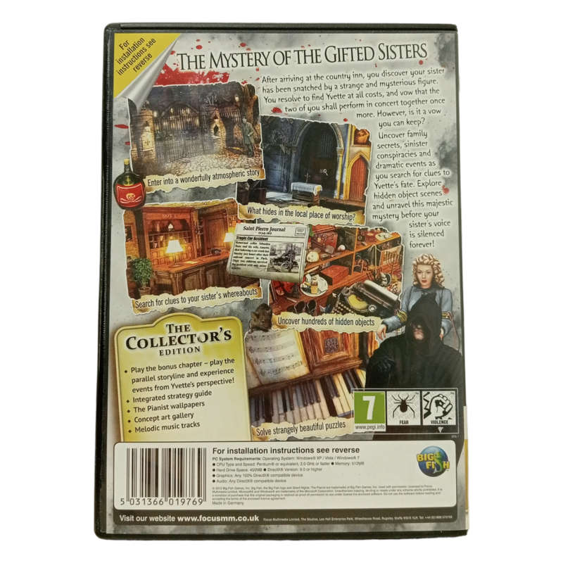 Silent Nights - The Pianist, Hidden Object Game PC (CD)