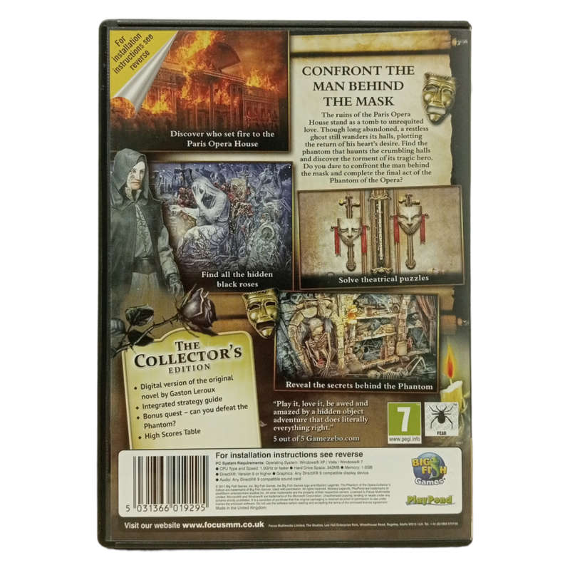 The Phantom of the Opera, Hidden Object Game PC (CD)