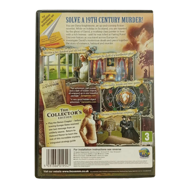 Death At Fairing Point, Hidden Object Game PC (CD)