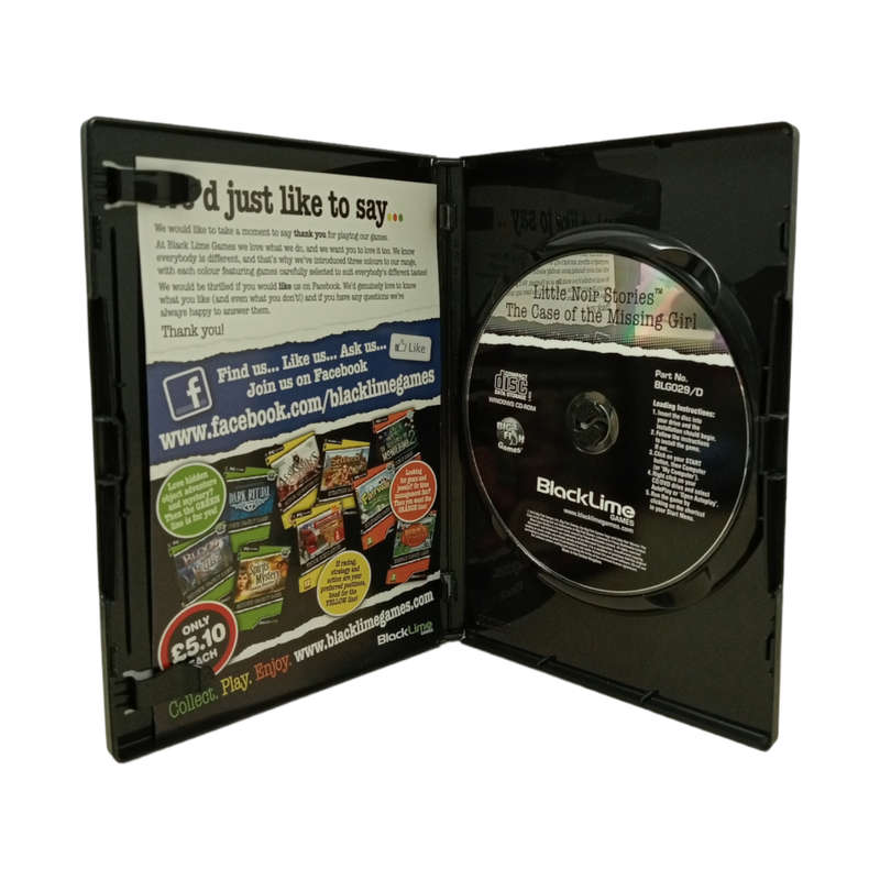 The Case of the Missing Girl, Hidden Object Game PC (CD)