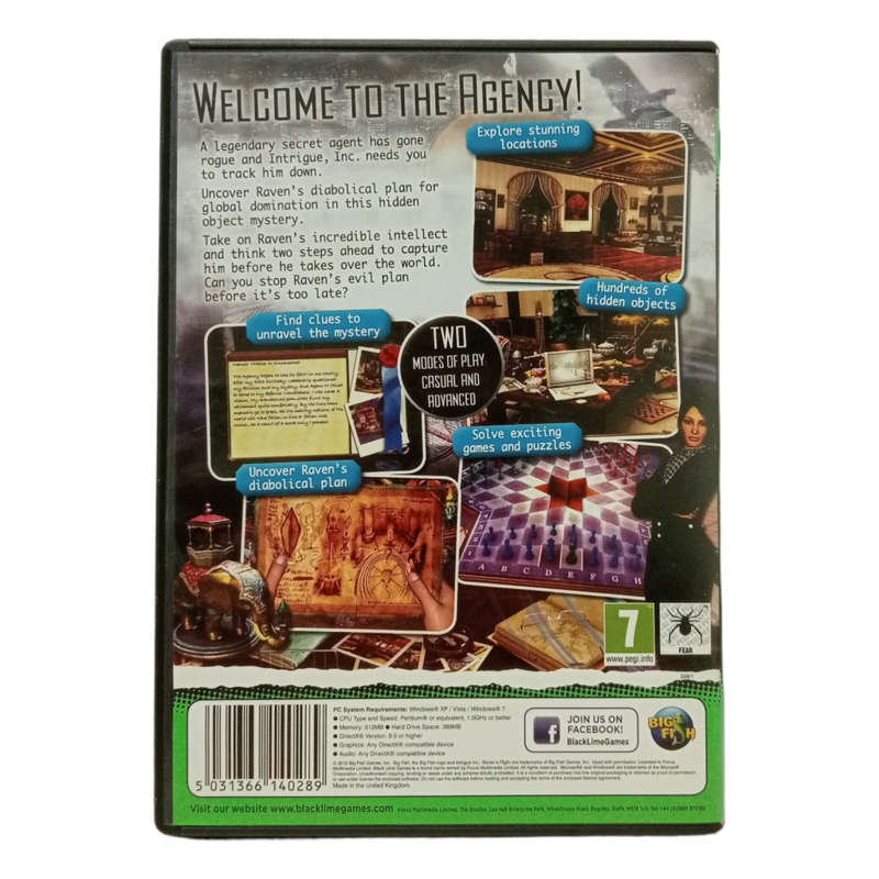 Intrigue Inc. - Raven`s Flight, Hidden Object Game PC (CD)