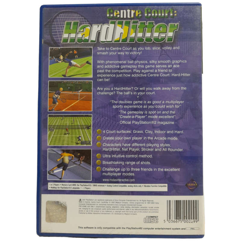 Centre Court - Hardhitter PlayStation 2